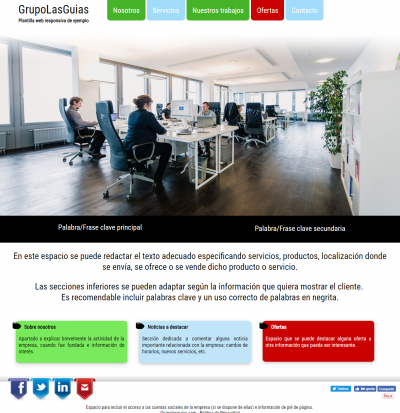 Página web básica adaptable a dispositivos móviles Página web básica adaptable a dispositivos móviles