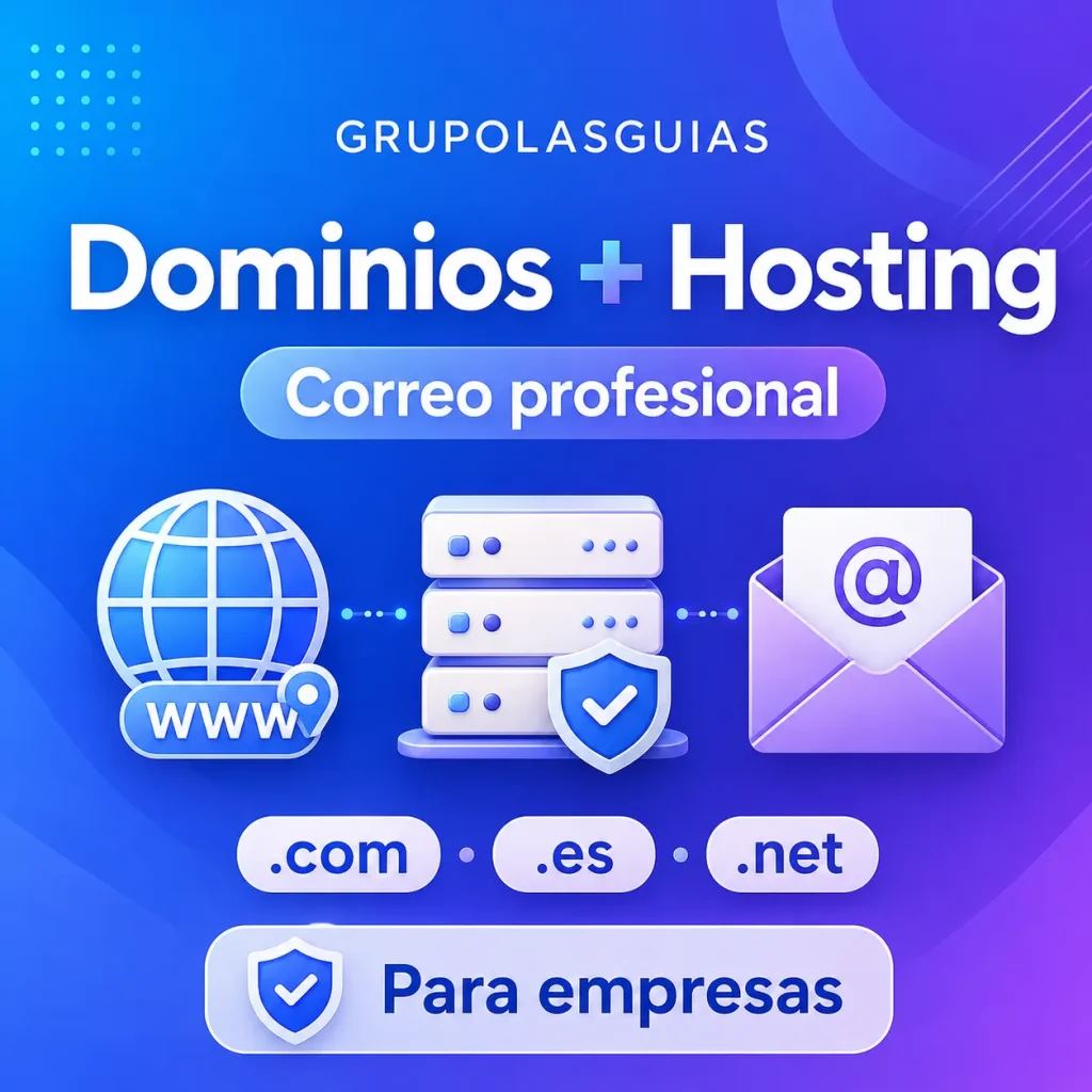Dominios, hosting y correos para pymes y autónomos