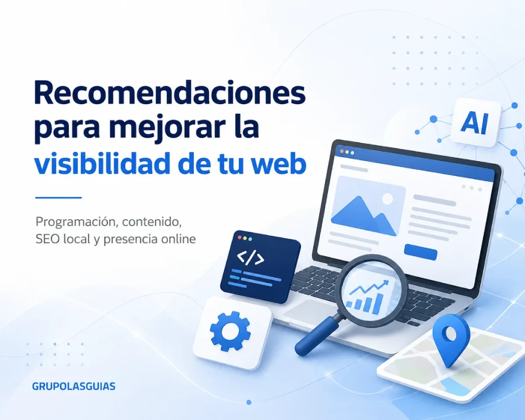 Recomendaciones para reforzar la visibilidad de páginas web de negocios
