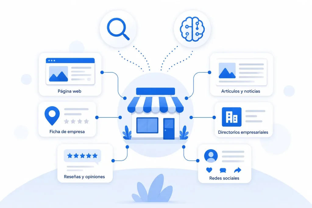 De dónde obtiene Google la información sobre una empresa